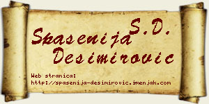 Spasenija Desimirović vizit kartica